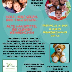 Vortrag für Eltern „Alte Hausmittel bei kleinen Wehwechen“
