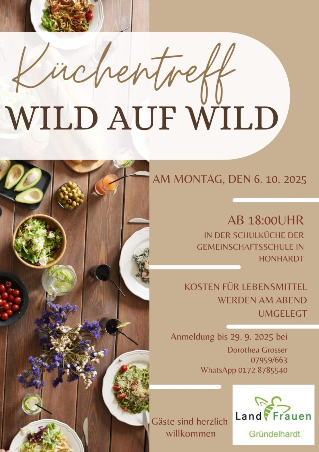 Küchentreff Wild auf Wild