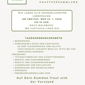 Mitgliederversammlung