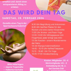 Das wird Dein Tag – genieße einen Tag in der Sportscheune Eulenhof