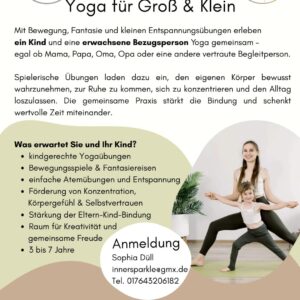 Neu: Yoga für Eltern & Kinder (gerne auch Großeltern oder andere Bezugspersonen)