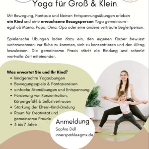 Neu: Yoga für Eltern & Kinder (gerne auch Großeltern oder andere Bezugspersonen)